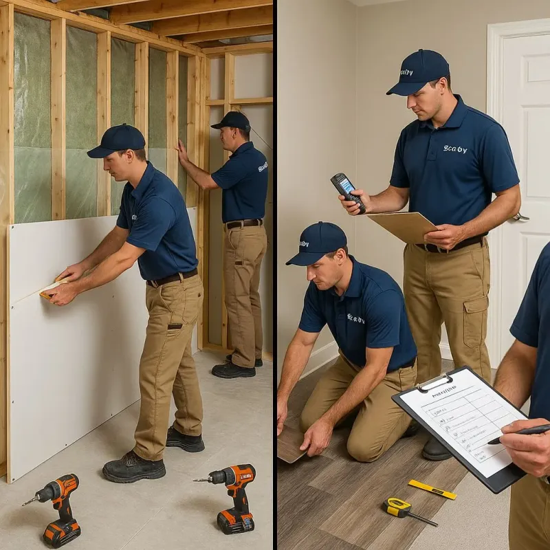 Repairs and Reconstruction process in Old Bethpage, NY